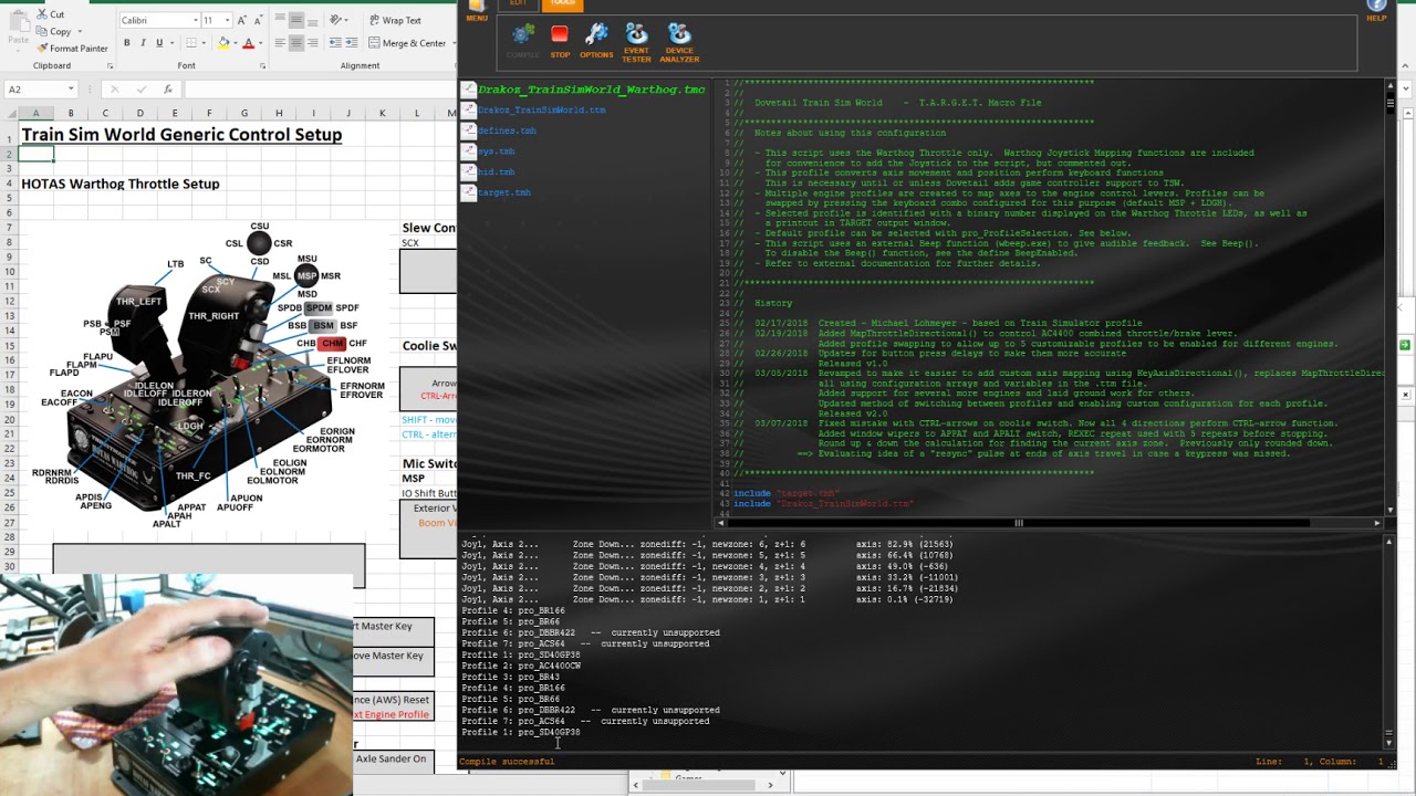 Train Sim World with a Thrustmaster Warthog - Part 4 - Engine Profiles