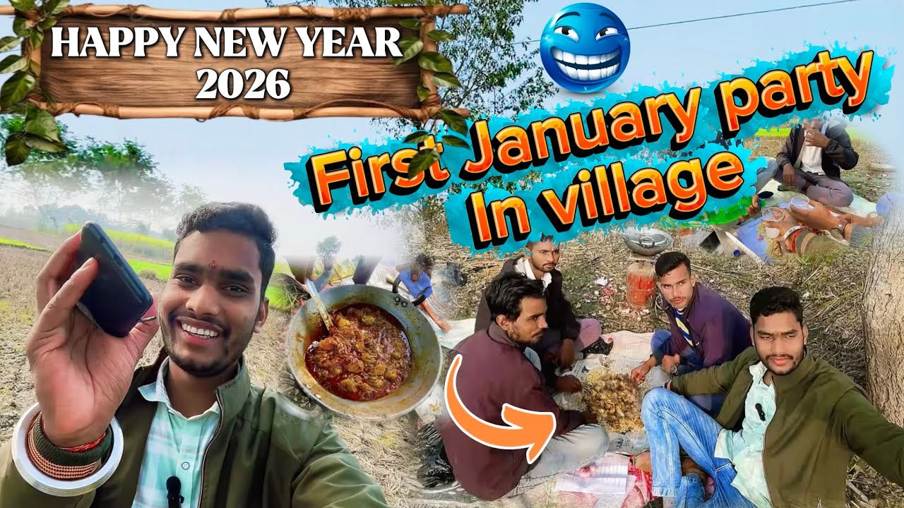 1st January Celebration In Village 🌾🎉 ham 4 Dost 😀