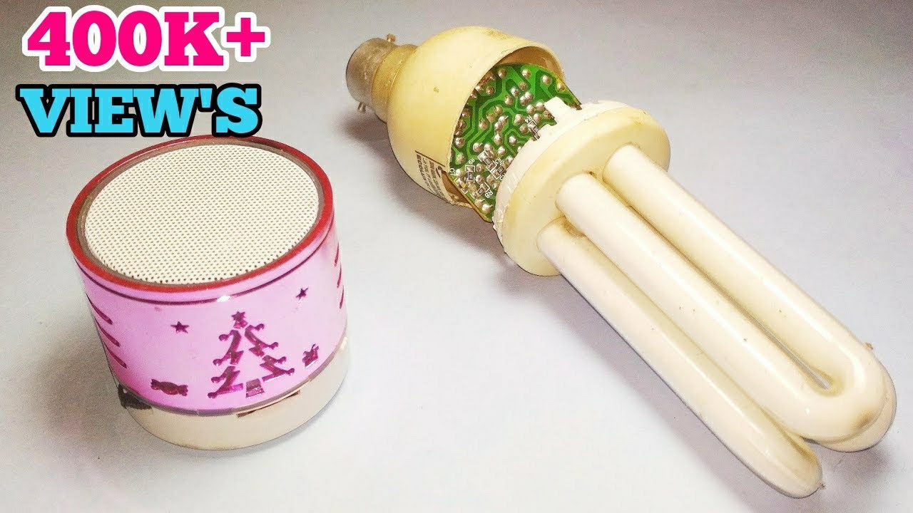Upgrade Fake Bluetooth Speaker With Old CFL