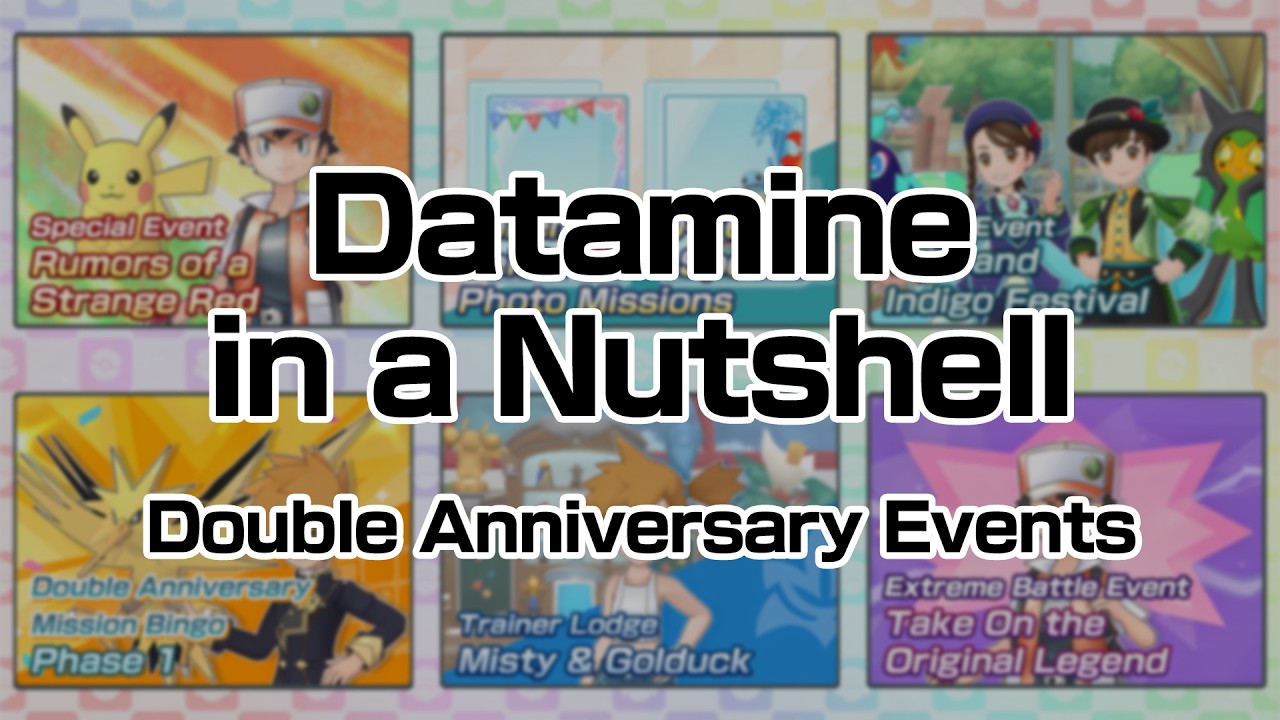 DATAMINE IN A NUTSHELL (Double Anniversary Events) | Pokemon Masters EX