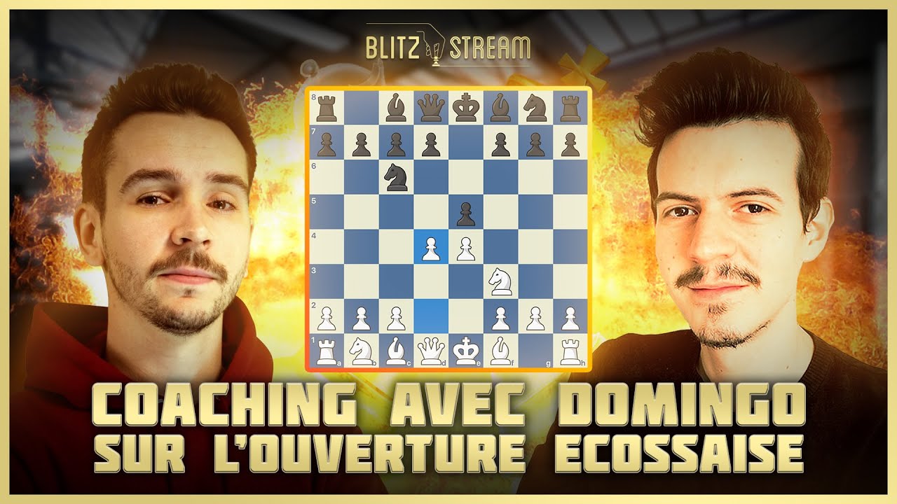 Apprendre sa première ouverture aux échecs avec Domingo écossaise