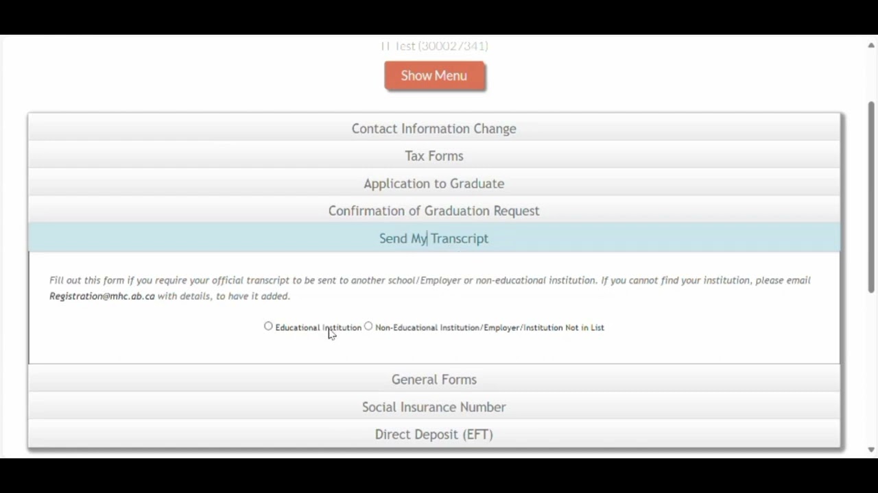 How to Request Copy of Transcript