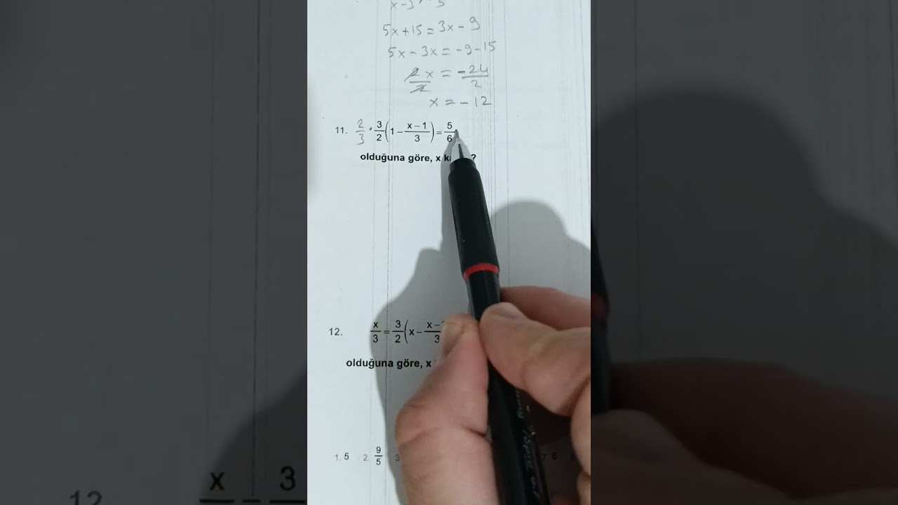 Antrenmanlarla matematik 1 20.gün 3.Antrenman