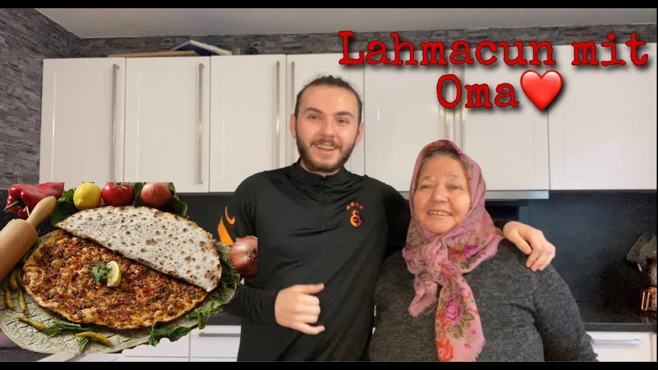 Wir backen T&Uuml;RKISCHE Pizza [LAHMACUN] mit meiner OMA! (t&uuml;rkce altyazili)