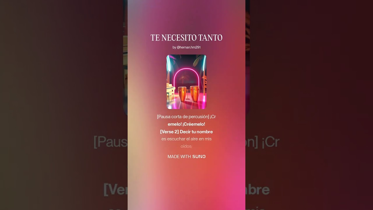TE NECESITO TANTO (SALSA V.2)