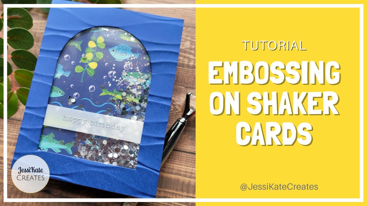 Let's Make a Simple Shaker Card | Patterned Paper & Embossing Folder Magic