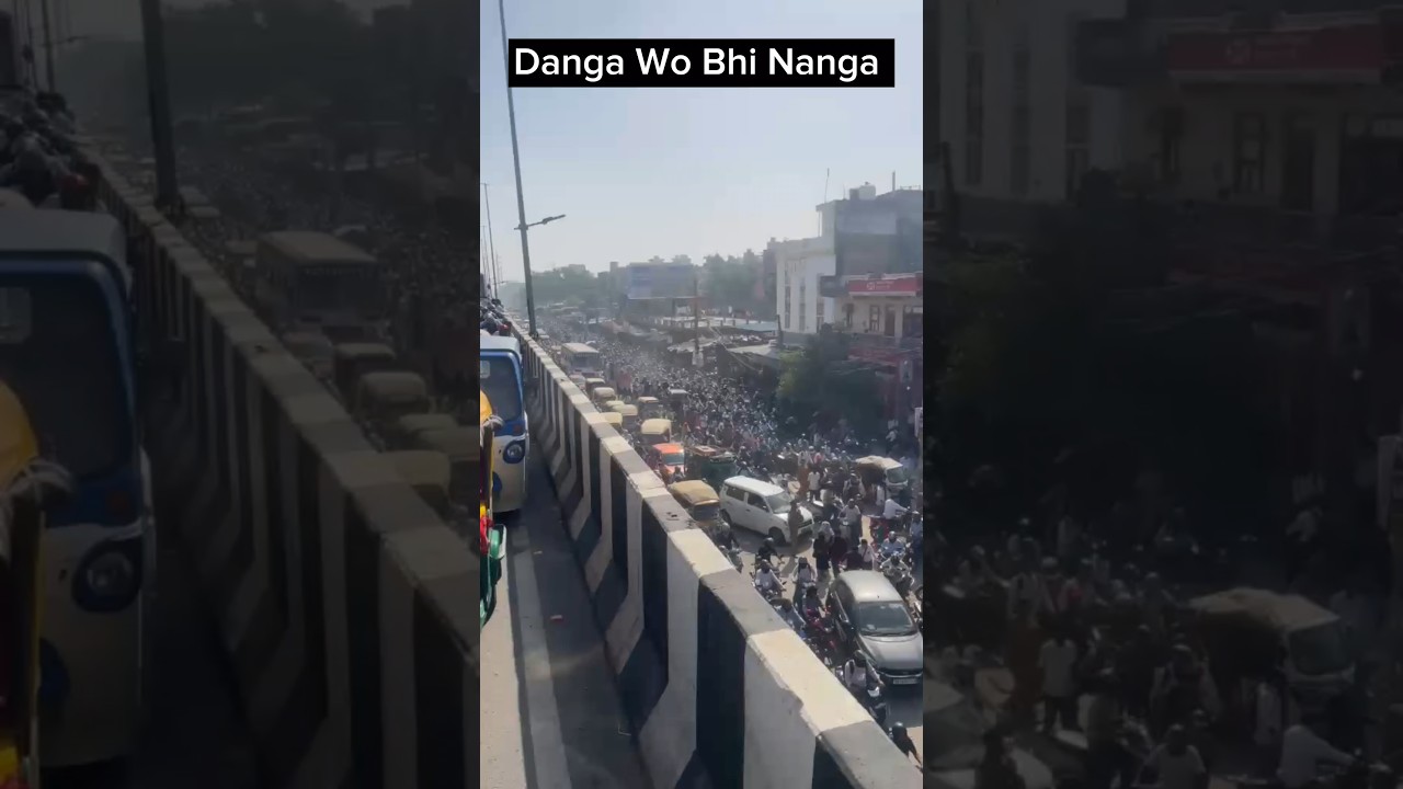 NOIDA SECTOR 63 WORKER'S SALARY PROTEST 🔥 #noida #protest #strike #traffic