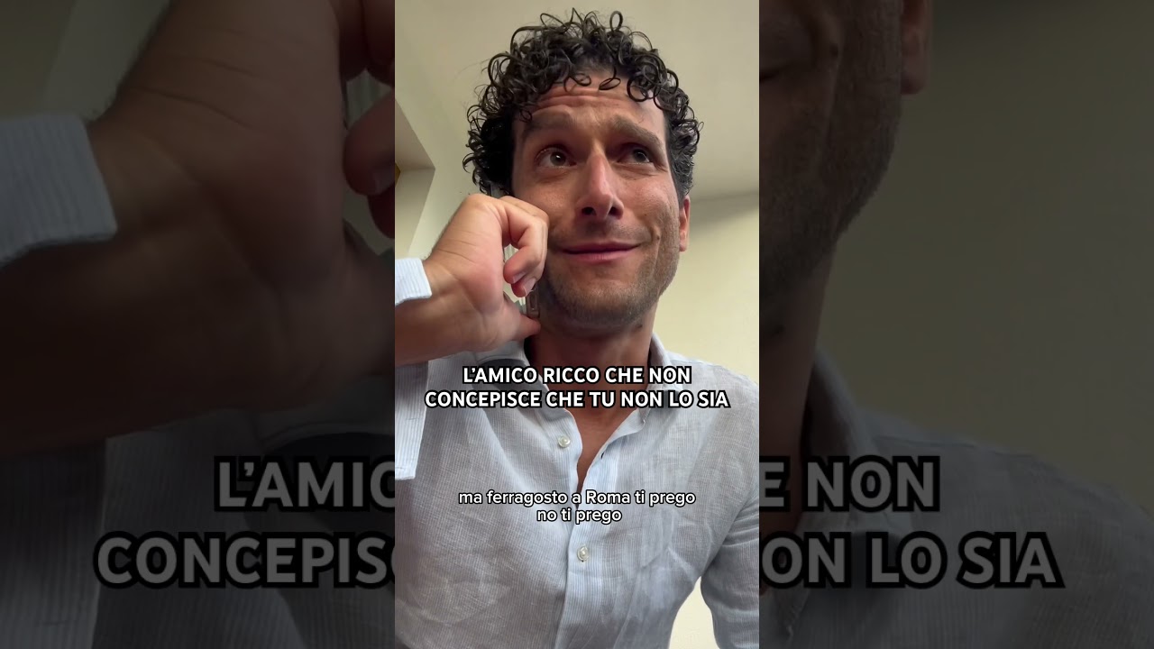 L&rsquo;amico ricco che non concepisce che tu non lo sia