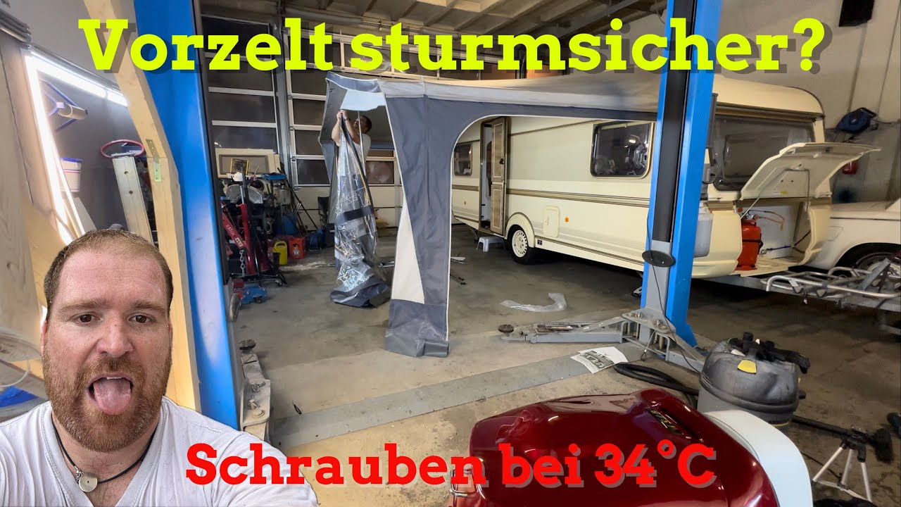 Vorzeltgestänge ⛺️ für Tabbert Comtesse nachgekauft, sturmsicher? ⛈️ Wohnwagen Werkstatt-Update