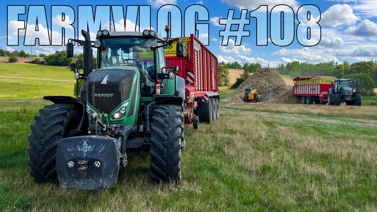 FARMVlog #108 - Sběr ječné slámy s FENDT 828 & Pöttinger Jumbo 10010 Combiline