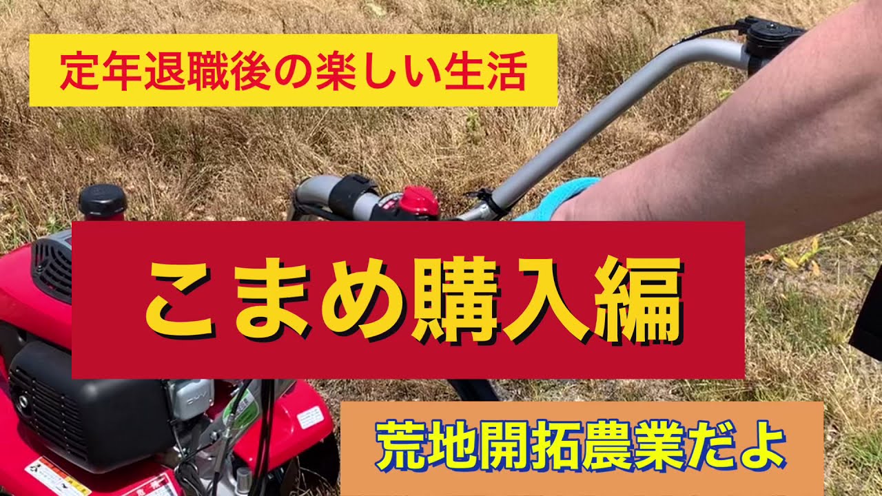【荒地開拓農業】HONDAこまめ購入編　使用しての感想　#ミニ耕運機#こまめ ＃荒地＃農業＃農業初心者＃雑草取り#こまめF22＃HONDA