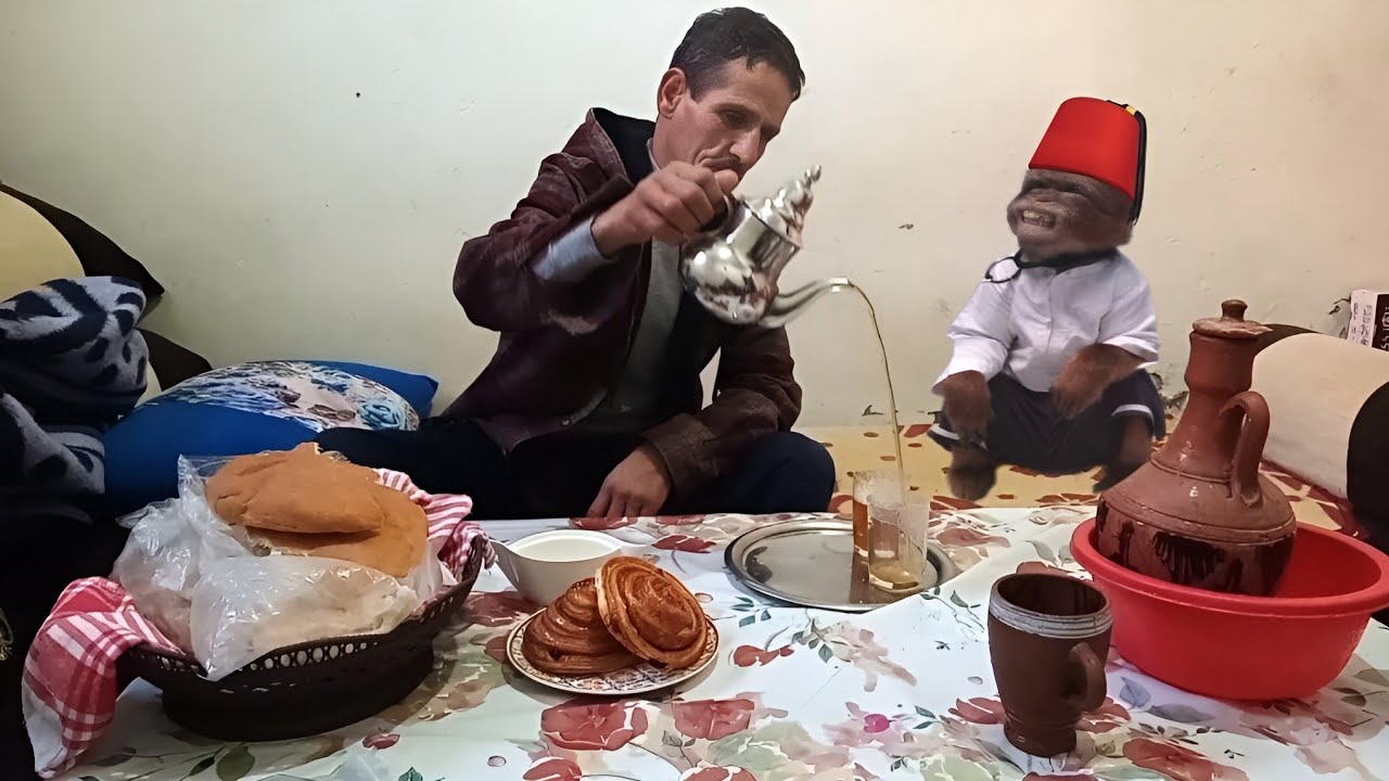 هاكيفاش كيدوز خوكم حمد نهارو مع عويشة😆♥️🦧