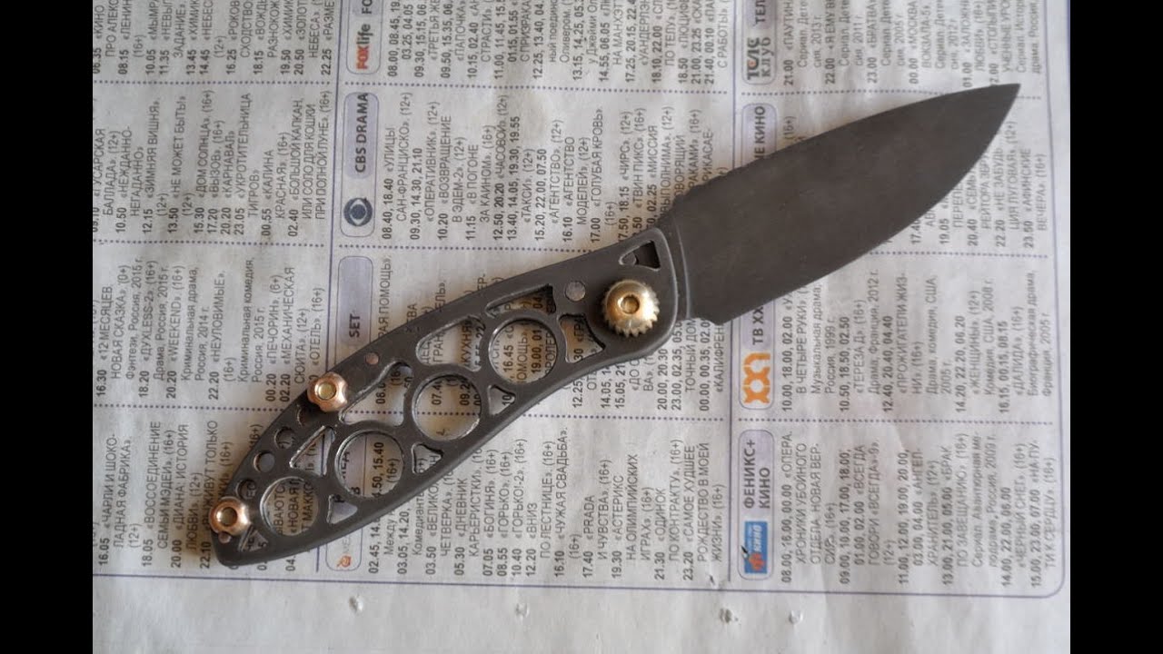 Самодельный складной нож  Замок Slipjoint . Часть 3 . Почти финал.