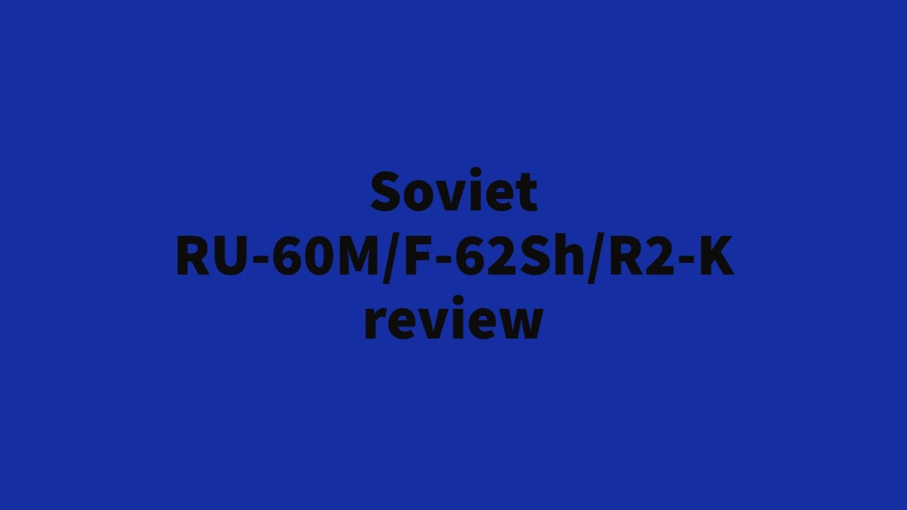 Soviet РУ-60М/Ф-62Ш/Р-2 review | Respirator Reviews