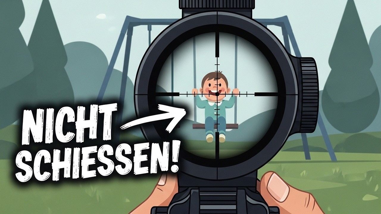POV: Du bist ein Scharfschütze und dein Zielfernrohr zeigt dir dein eigenes Kind