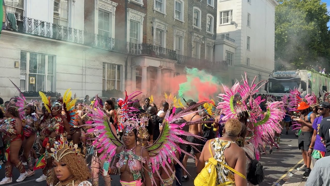 Notting Hill Carnival London. The biggest carnival in Europe . 25 August 2025 . 4k video . 