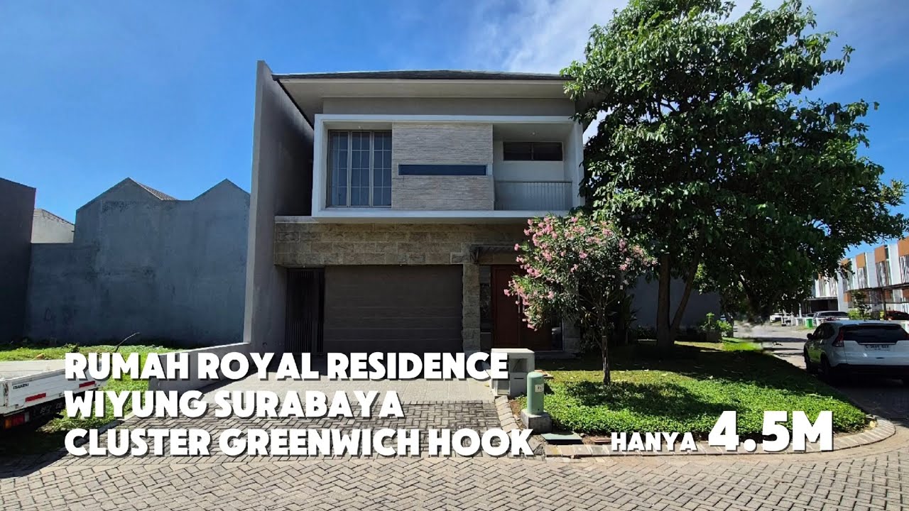 DIJUAL RUMAH BARU GRESS ROYAL RESIDENCE CLUSTER GREENWICH  WIYUNG SURABAYA BARAT POSISI HOOK
