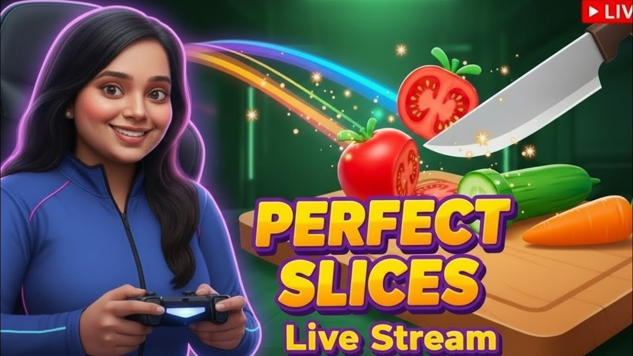 Live 🔴 perfect slices 🔪🍅 (Part-147) #shorts #live #perfectslice #trending #asmr #cuttinggame