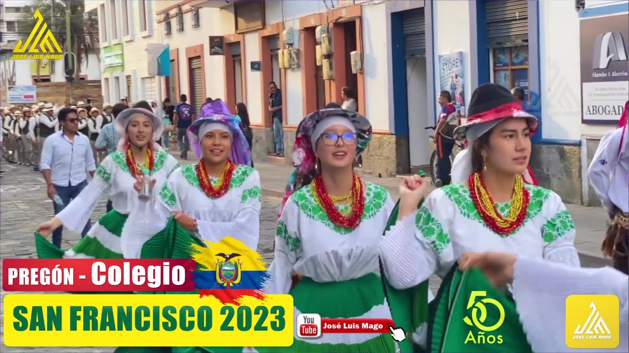 🟢Desfile COLEGIO SAN FRANCISCO 2023 ✅ IBARRA 🇪🇨 ECUADOR  #ibarra #ecuador