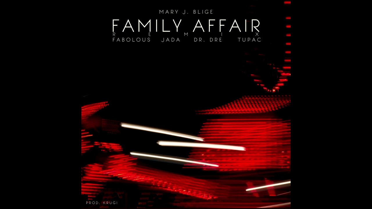 Mary J. Blige x Krugi - Family Affair (Remix) ft. Fabolous, Jada, Tupac & Dr. Dre (Audio)