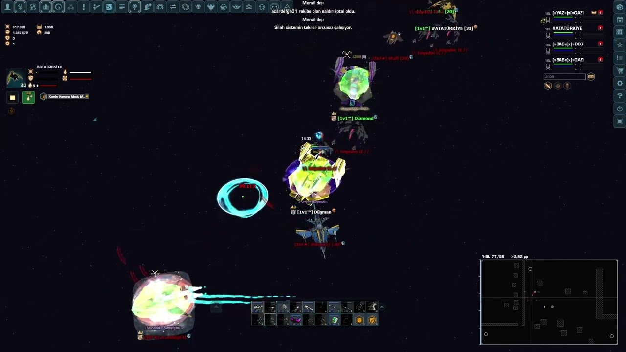 Darkorbit  - Tr2-3  Zımbırtılara Özel  | 1v1 |