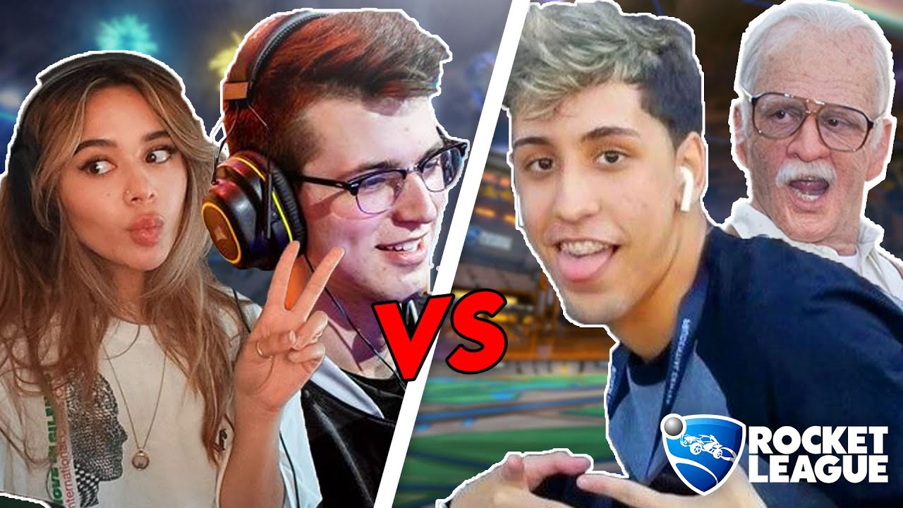 Can me and Garrettg beat Jstn and his Grandpa in a Rocket League 2v2 match??