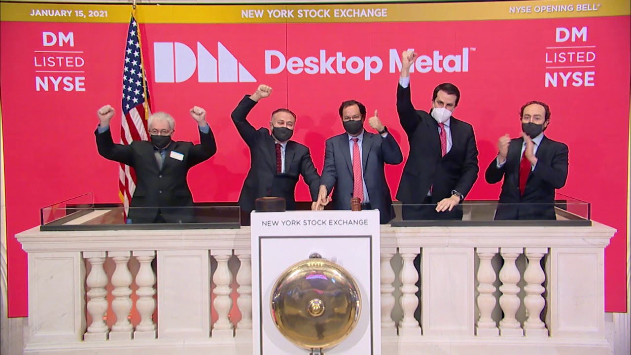 Desktop Metal Inc NYSE DM and EnvisionTEC Ring The Opening Bell 1080p