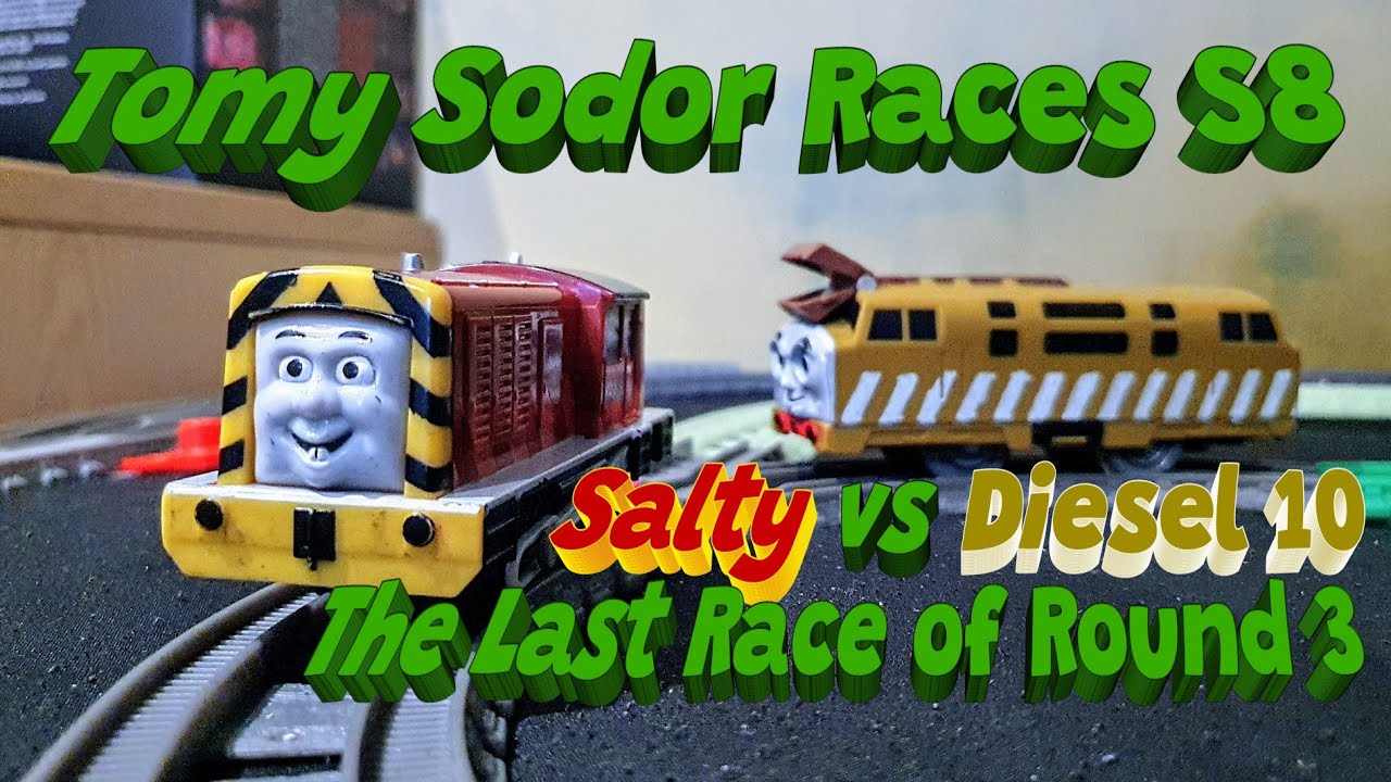 Tomy Sodor Races: Salty vs Diesel 10 S8 Round 3, Race 8!