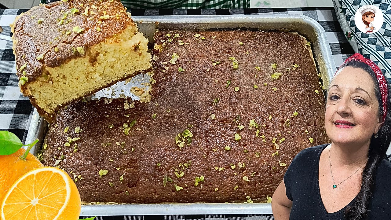 NÃO PRECISA NEM DE BATEDEIRA ! BOLO DE LARANJA COM RASPA DE LIMÃO ! FOFINHO E DELICIOSO !