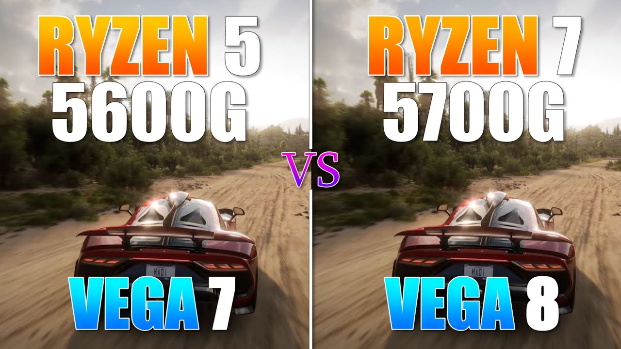 Ryzen 5 5600G vs Ryzen 7 5700G - Test in 5 Games in 2023