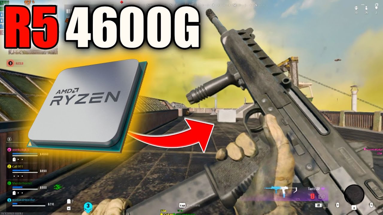 Corro Warzone Sin Tarjeta Gr&aacute;fica: Ryzen 5 4600G