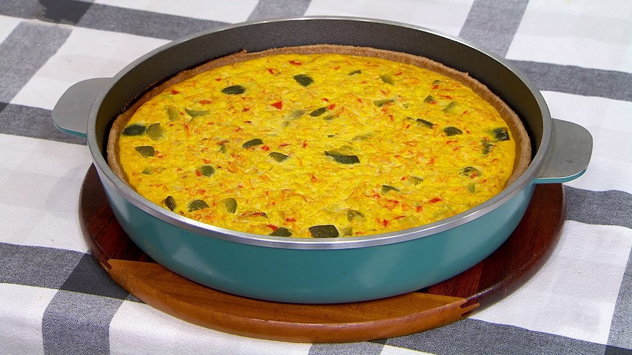 Mega tarta de zapallitos sin horno