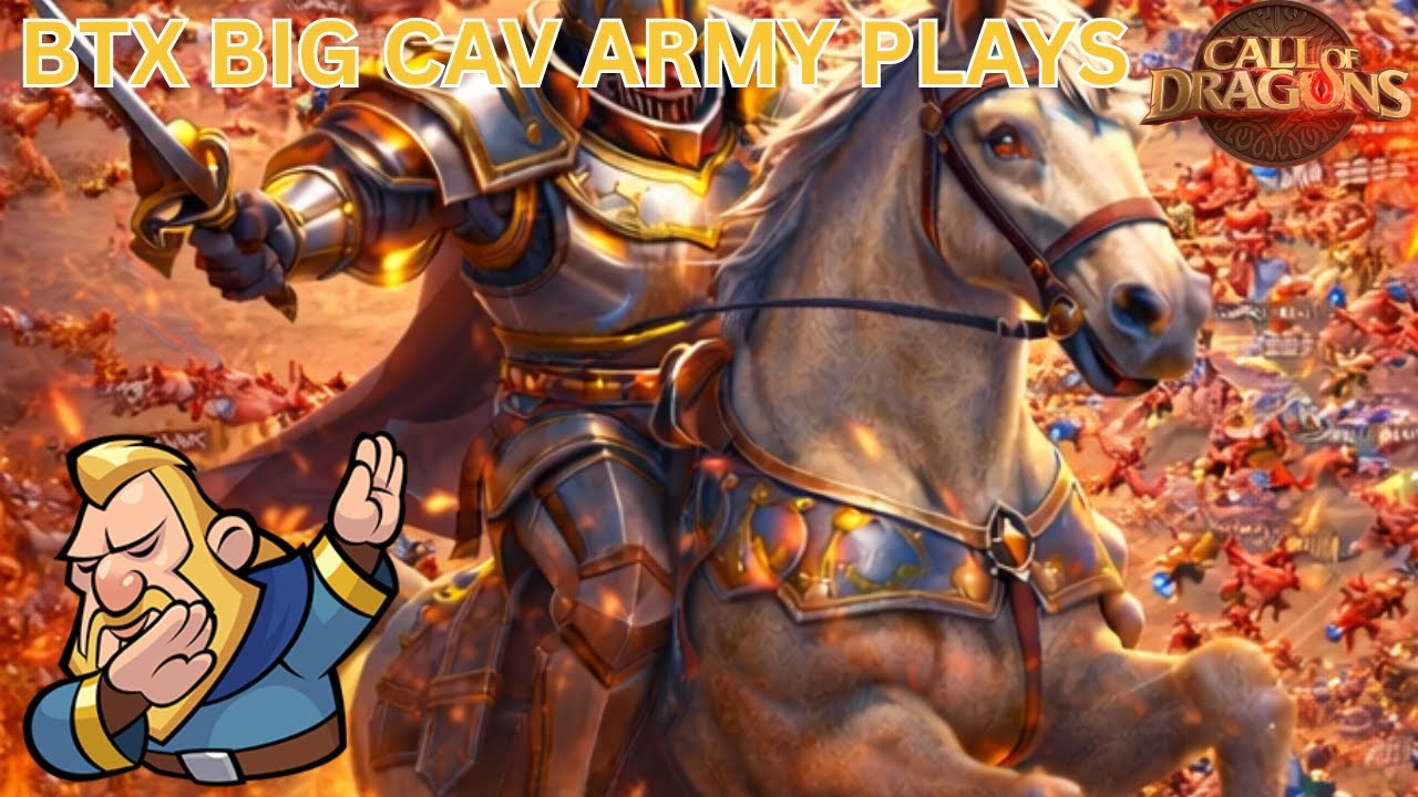 BTX BIG CAV ARMY PLAYS|DPS WIPE| DEFENCE AGAINST WAO CAV PUSH
