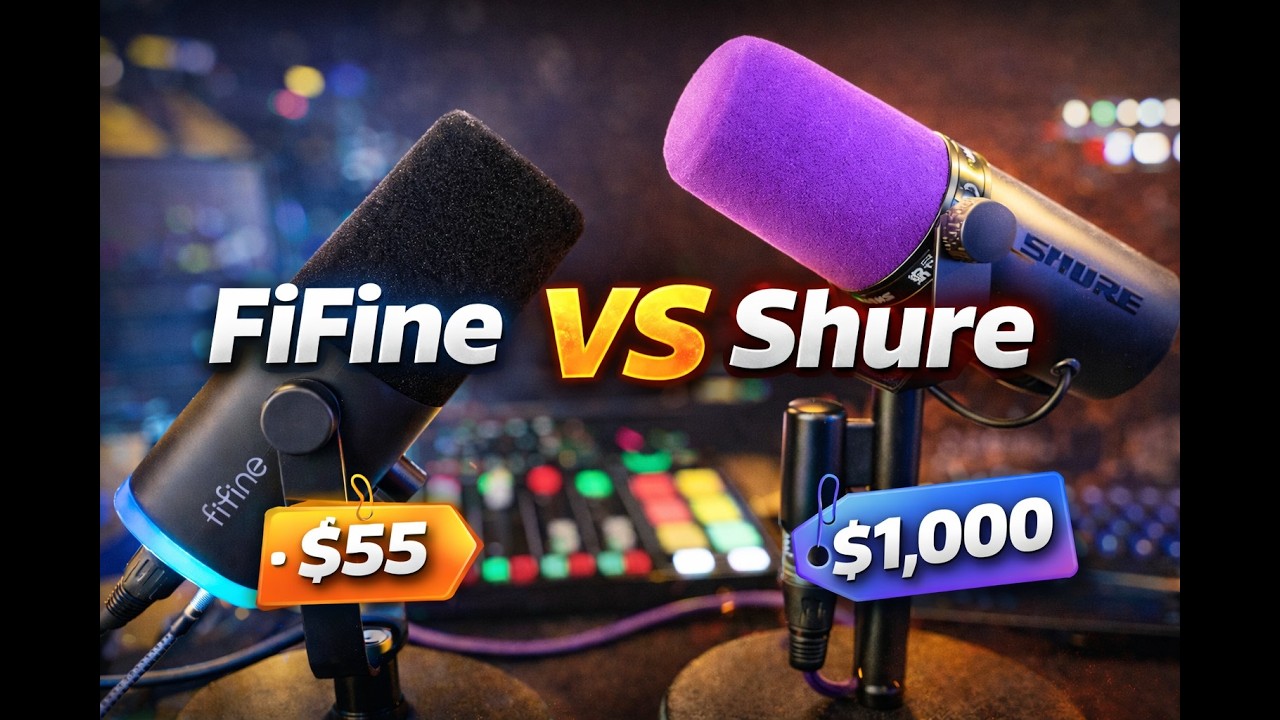 Убийца бюджета? Наушники FiFine за 54 доллара конкурируют с Shure SM7dB за 500 долларов.