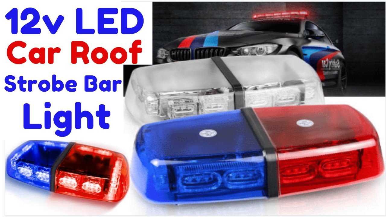 Police Lights | Car Roof Strobe Bar LED flashing Light #policelights #policelight #police #rooflight