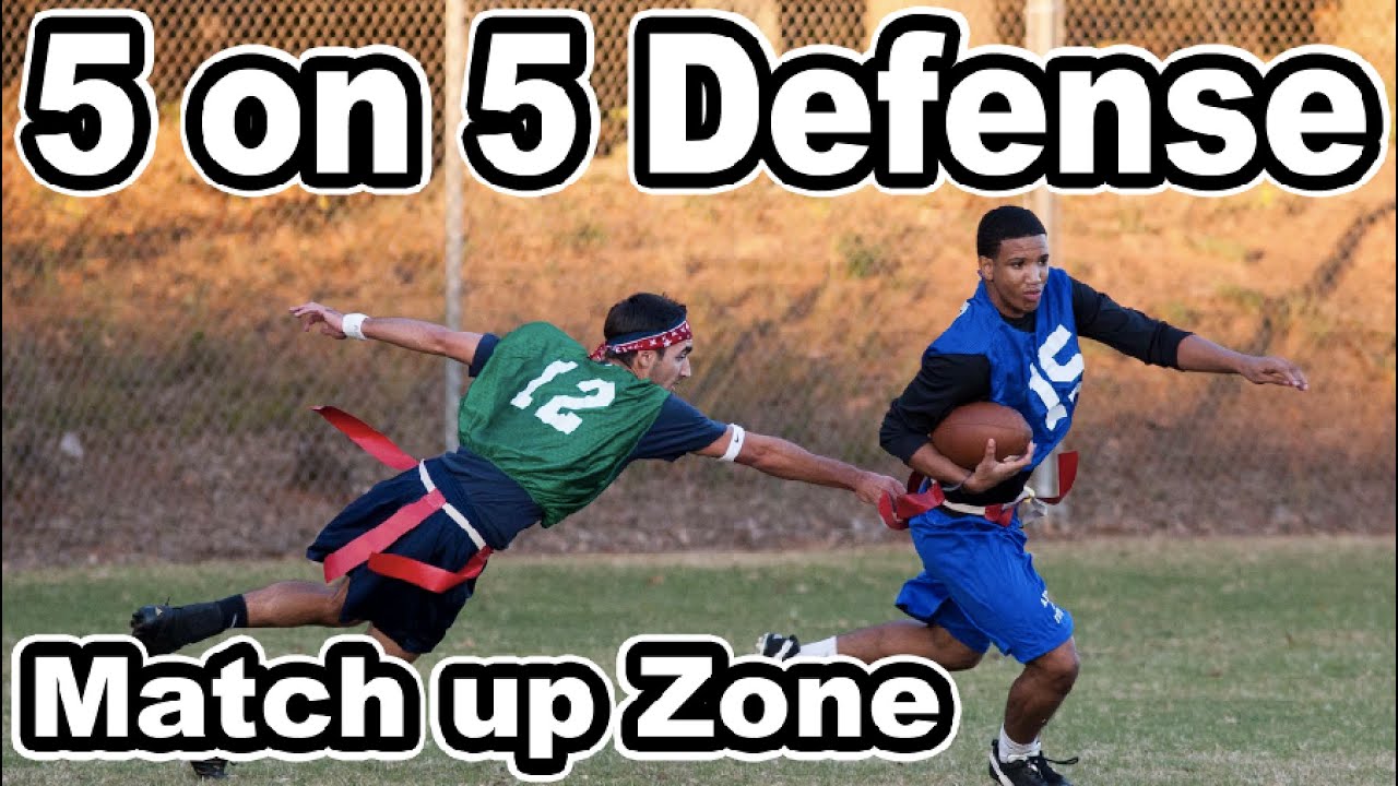 5 on 5 Flag Football Match Up Zone Defense