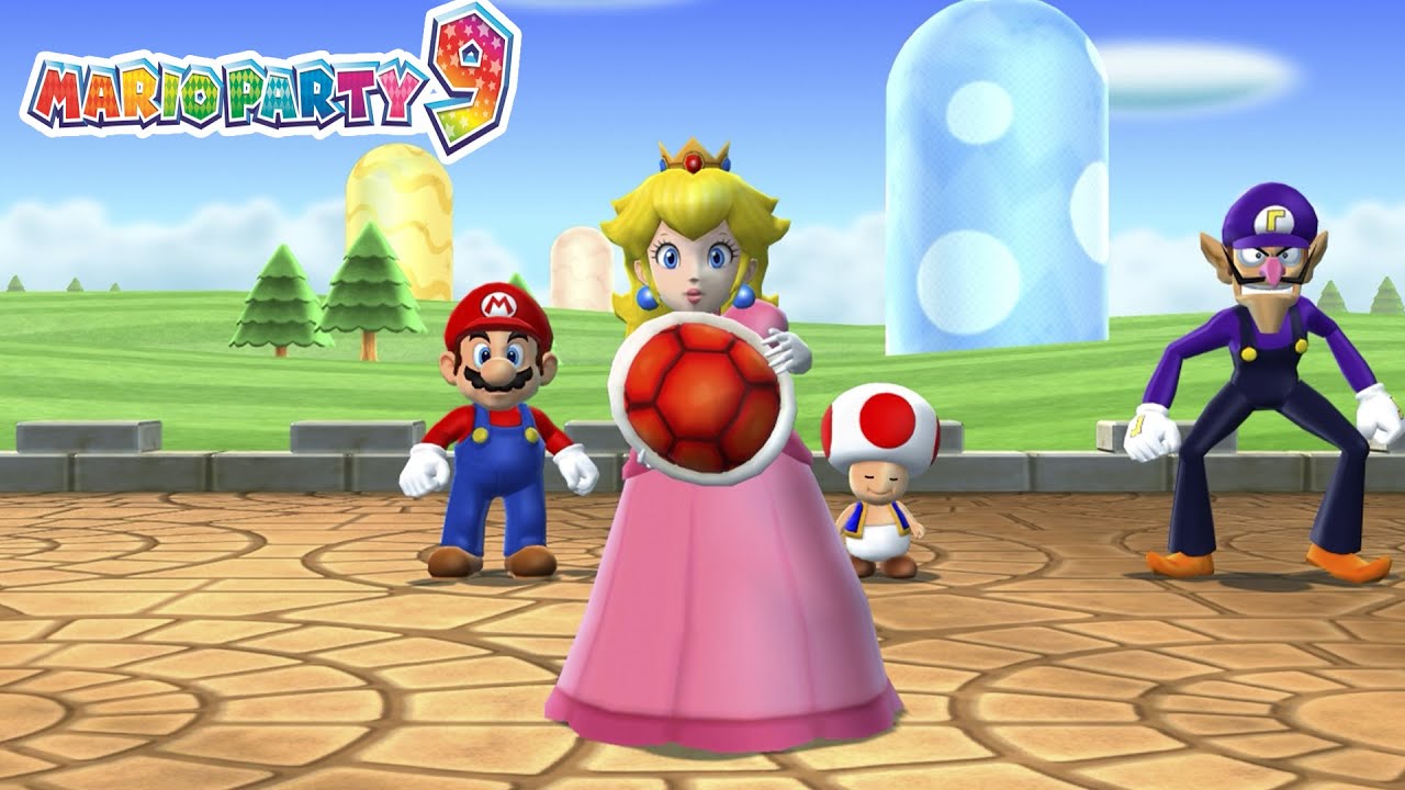 Mario Party 9 Step it Up - Peach vs Mario vs Waluigi vs Toad #44🔥