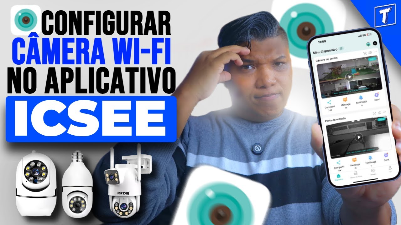 Como CONFIGURAR CÂMERA WI-FI NO APLICATIVO ICSEE!