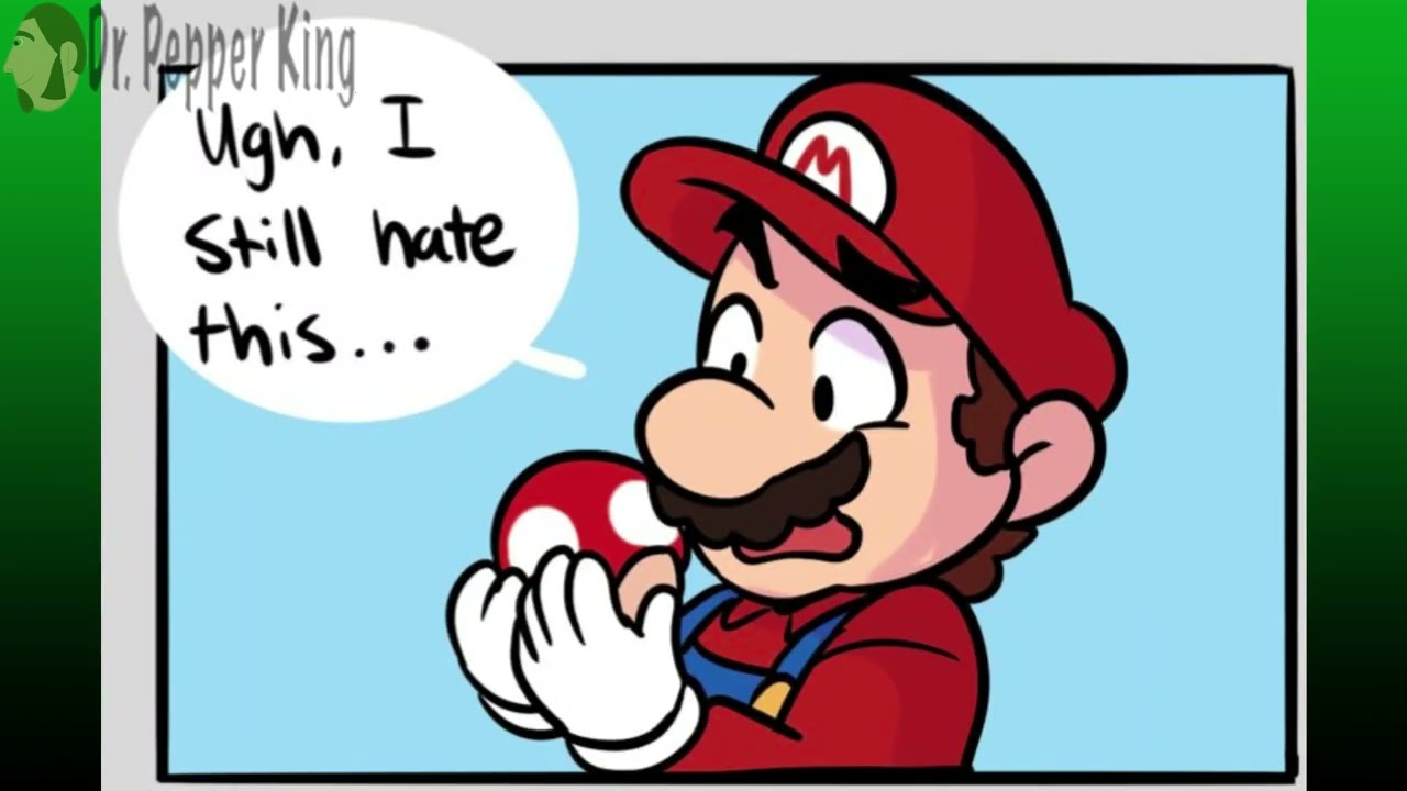 (Super Mario Comic Dub) Luigi Learns About Power Ups