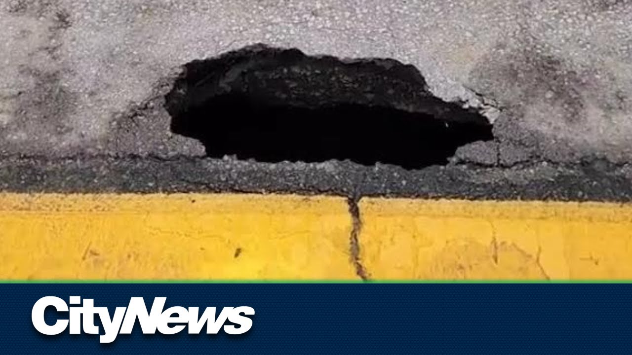 Look inside the sinkhole on Hwy. 400 causing traffic delays