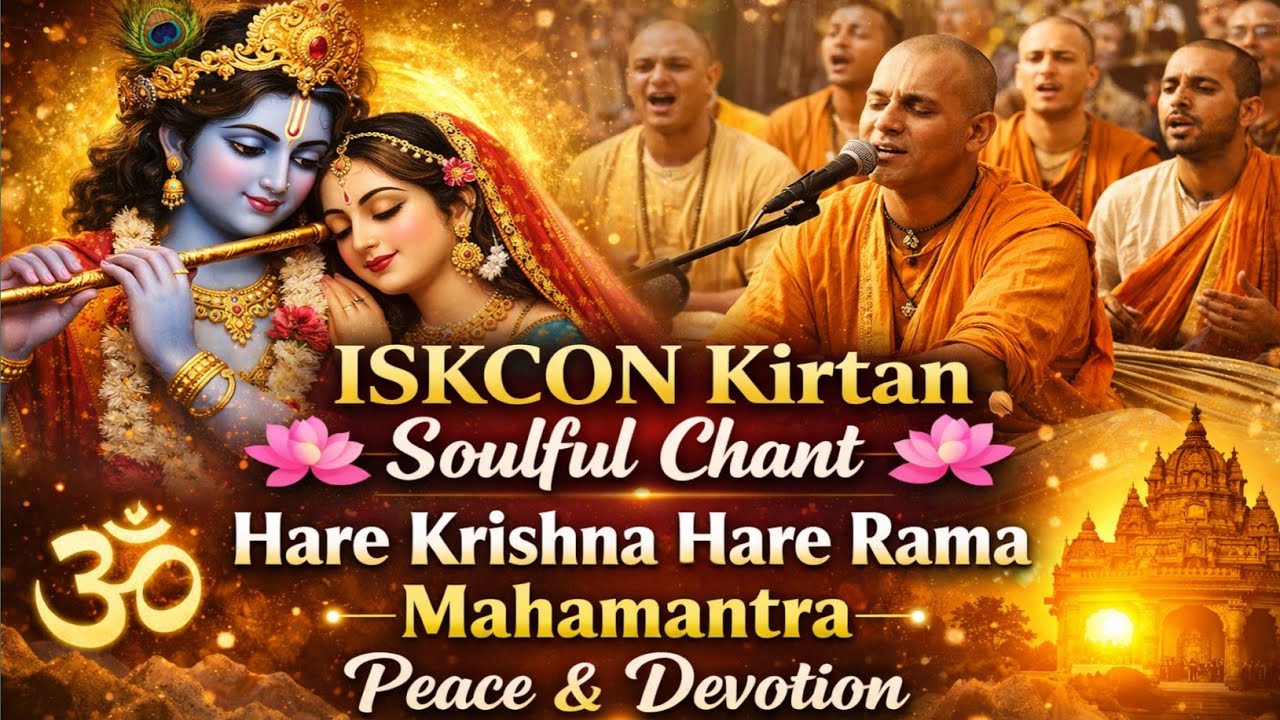 ISKCON Kirtan Soulful Chant 🌸 | Hare Krishna Hare Rama Mahamantra | Peaceful Devotional Vibes 🙏