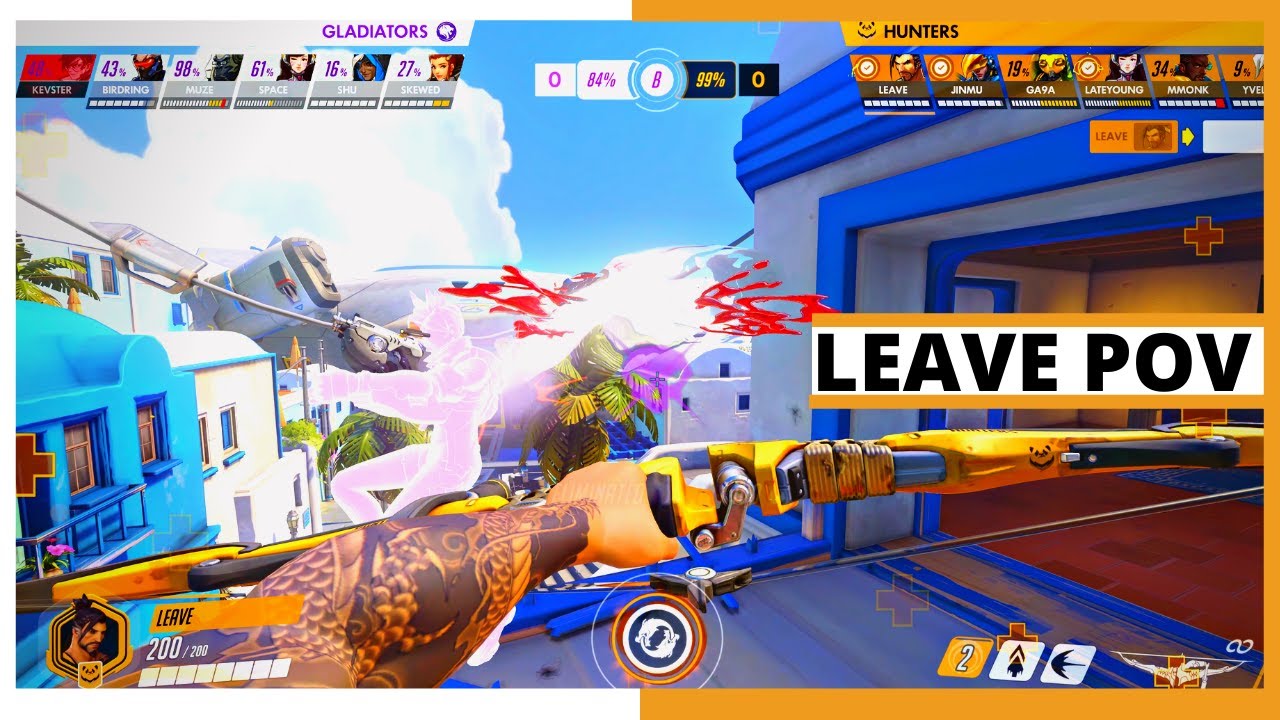 LEAVE POV | Hanzo, Genji, Sombra & Tracer | Hunters vs Gladiators | Winners Semifinals Countdown Cup