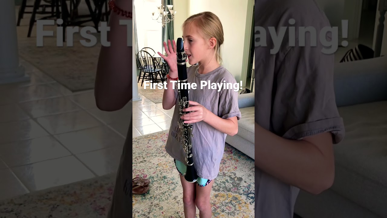 First time playing the clarinet. #shorts