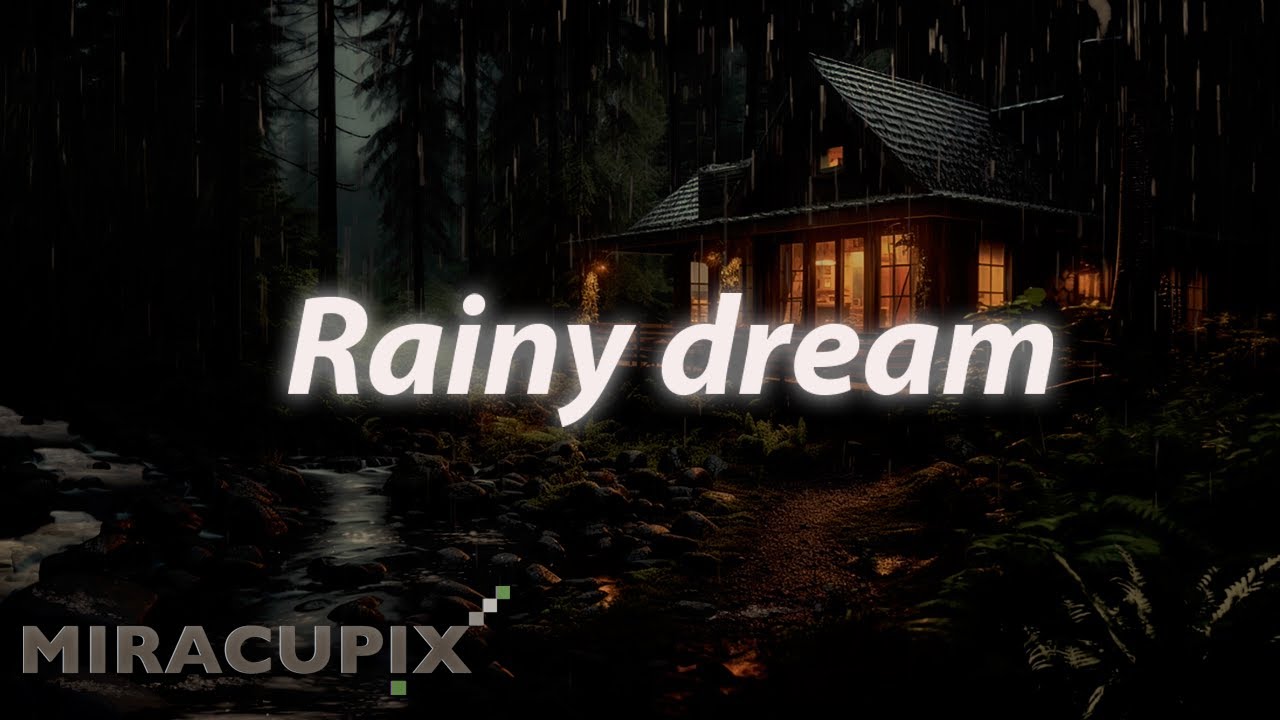 Rainy dream in the log cabin | Calming rain sounds