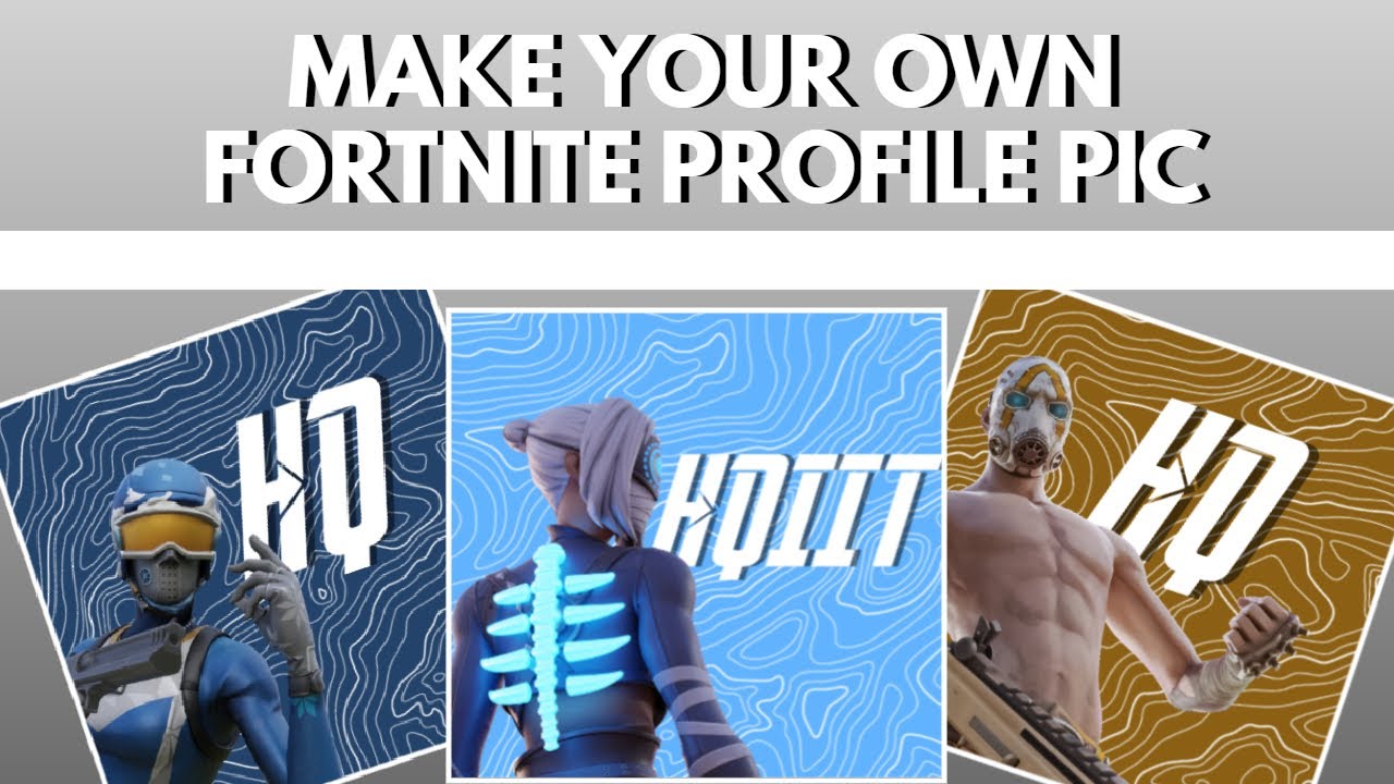 How To Make A Fortnite Profile Picture + Fortnite Logo (Pixlr)