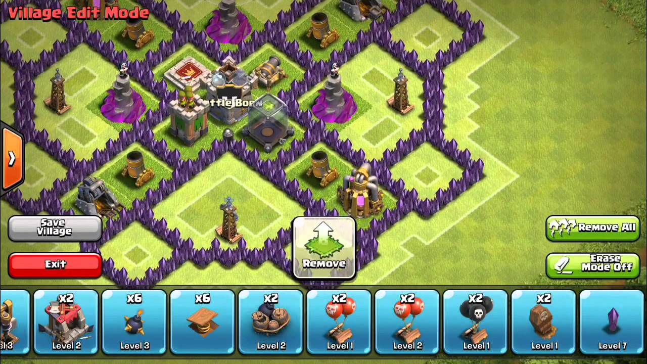 Clash Of Clans - TH8 Farming Base (4 Mortars)