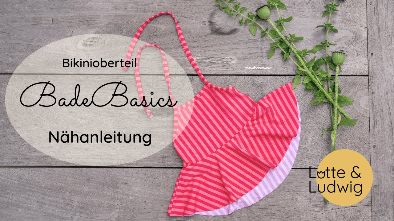Nähanleitung BadeBasics Bikinioberteil für Kinder