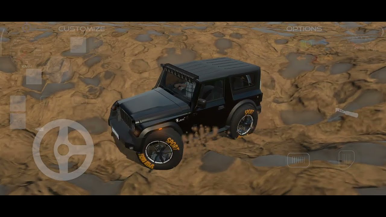 #Scorpio full mud rescue Thar 4×4 😱#thar rescue Scorpio classic 😱#full touchan thar Scorpio 😱viral🟦
