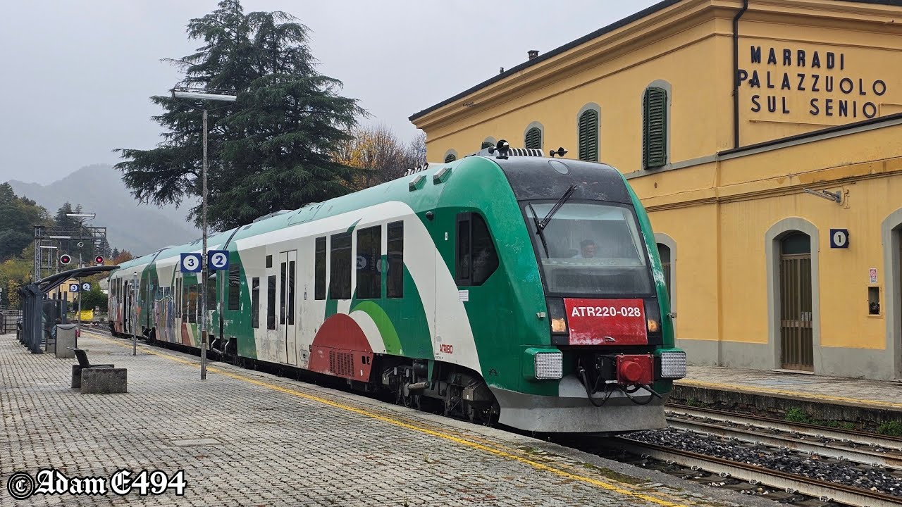TRENI A MARRADI: MINUETTI DIESEL SOSTITUITI TEMPORANEAMENTE DAGLI ATR220 [SAGRA DELLE CASTAGNE 2025]