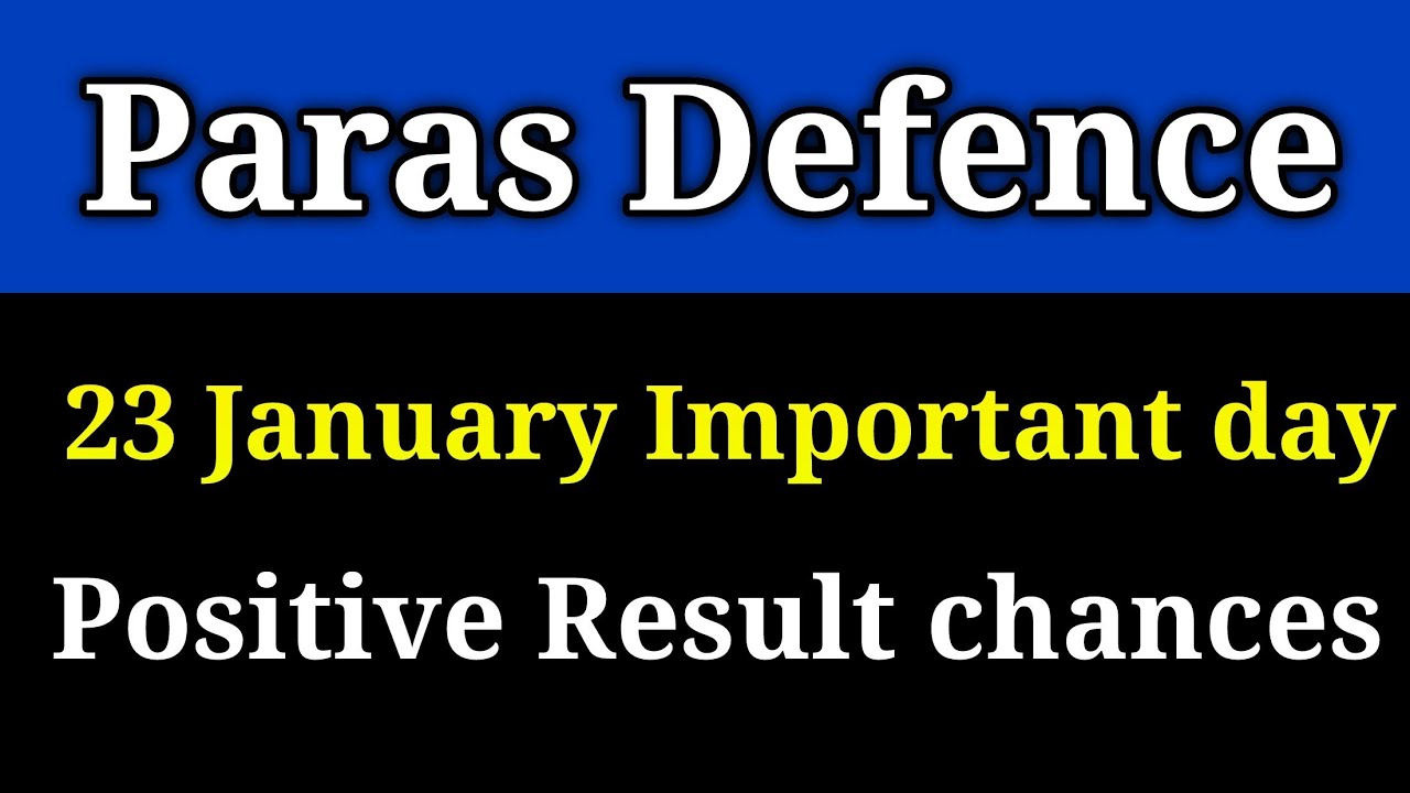 Paras defence share latest news।। Paras defence share।। Paras defence share latest news today।।